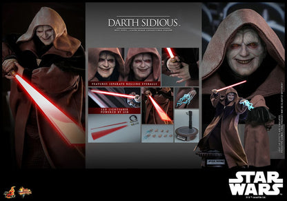 DARTH SIDIOUS – FIGURE MOVIE MASTERPIECE 1/6 HOT TOYS STAR WARS 29 CM