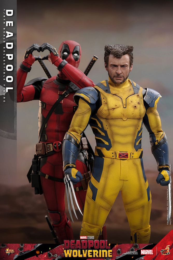 DEADPOOL - FIGURA 1/6 ESCALA - HOT TOYS – DEADPOOL & WOLVERINE MOVIE
