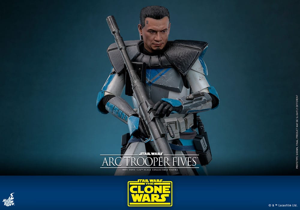 ARC TROOPER FIVES - STAR WARS - THE CLONE WARS - FIGURA 1/6 - HOT TOYS - 30 CM