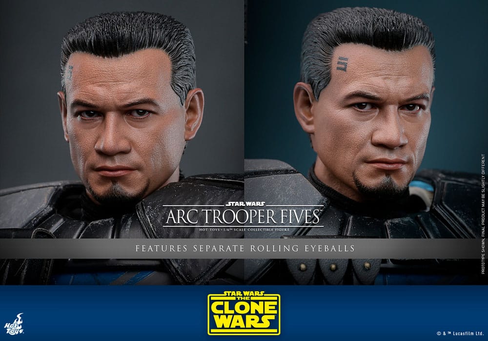 ARC TROOPER FIVES - STAR WARS - THE CLONE WARS - FIGURA 1/6 - HOT TOYS - 30 CM