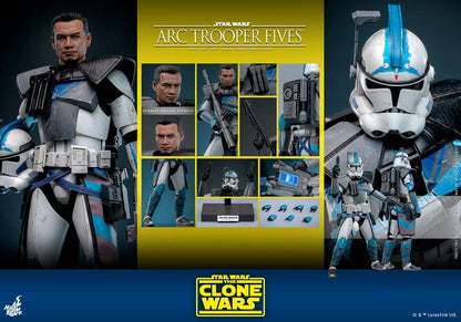 ARC TROOPER FIVES - STAR WARS - THE CLONE WARS - FIGURA 1/6 - HOT TOYS - 30 CM