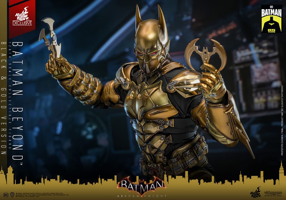 BATMAN BEYOND BLACK & GOLD VERSION – FIGURA 1/6 HOT TOYS ARKHAM KNIGHT 32 CM