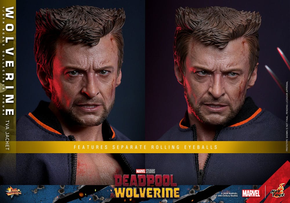 WOLVERINE DEADPOOL & WOLVERINE - MOVIE MASTERPIECE 1/6 - TVA JACKET VERSION 31 CM HOT TOYS