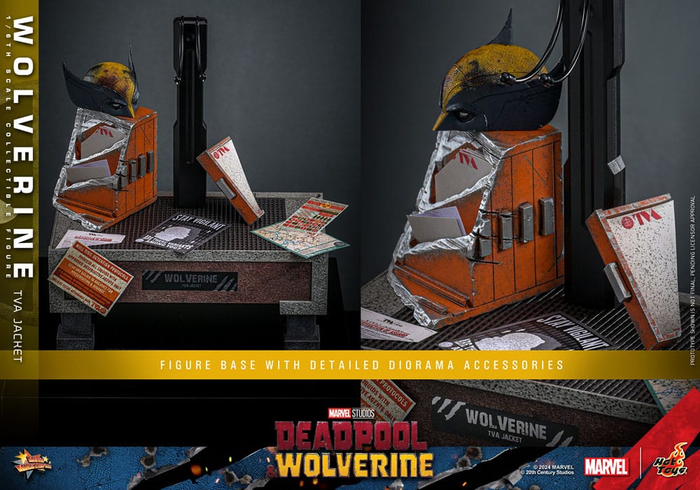 WOLVERINE DEADPOOL & WOLVERINE - MOVIE MASTERPIECE 1/6 - TVA JACKET VERSION 31 CM HOT TOYS