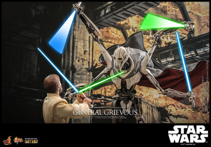 STAR WARS FIGURA MOVIE MASTERPIECE - DIECAST 1/6 GENERAL GRIEVOUS - 42 CM HOT TOYS