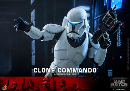 STAR WARS THE BAD BATCH CLONE COMMANDO 30 CM - HOT TOYS FIGURA 1/6 COLECCIONABLE CON LUZ LED Y MOCHILA FUNCIONAL