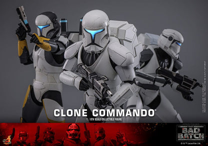 STAR WARS THE BAD BATCH CLONE COMMANDO 30 CM - HOT TOYS FIGURA 1/6 COLECCIONABLE CON LUZ LED Y MOCHILA FUNCIONAL