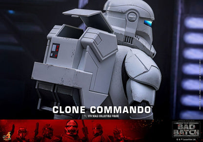 STAR WARS THE BAD BATCH CLONE COMMANDO 30 CM - HOT TOYS FIGURA 1/6 COLECCIONABLE CON LUZ LED Y MOCHILA FUNCIONAL