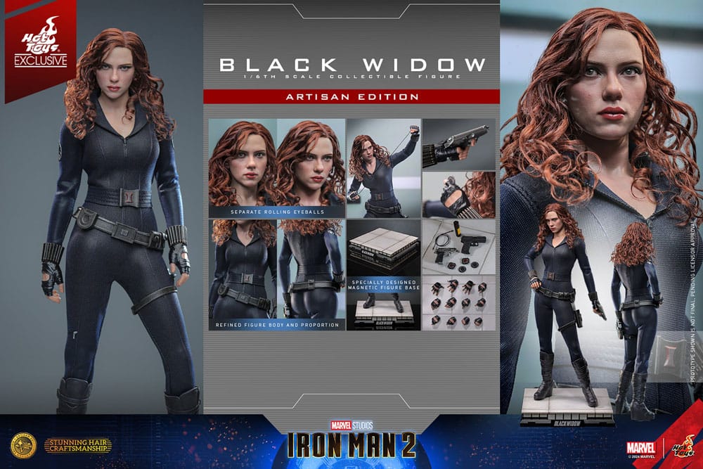 BLACK WIDOW – FIGURA 1/6 ARTISAN EDITION 28 CM (HOT TOYS – IRON MAN 2)