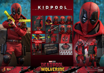 DEADPOOL & WOLVERINE FIGURA 1/6 KIDPOOL 22 CM – HOT TOYS – LÍNEA MOVIE MASTERPIECE