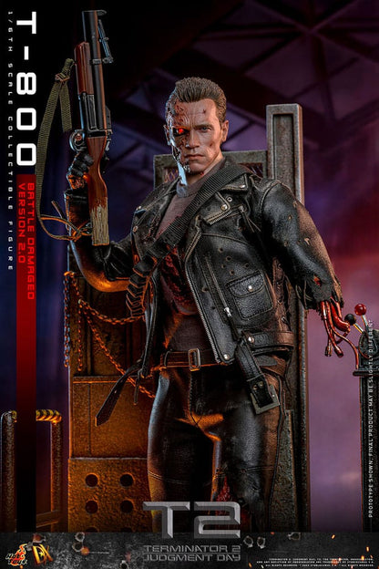 TERMINATOR 2 BATTLE DAMAGED VERSION 2.0 HOT TOYS