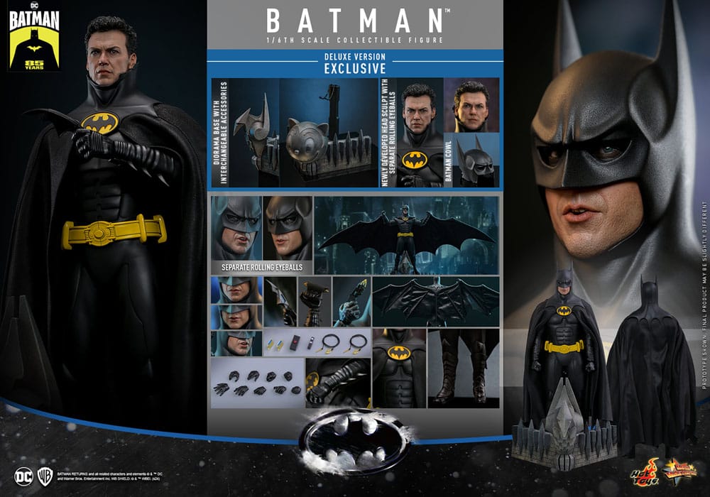 BATMAN – BATMAN RETURNS 2.0 DELUXE VERSION – FIGURA 1/6 ESCALA – HOT TOYS – MOVIE MASTERPIECE