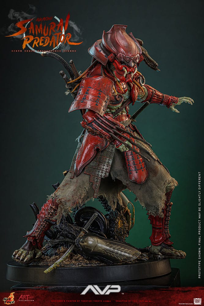 AKAONI SAMURAI PREDATOR - ALIEN VS. PREDATOR ARTIST COLLECTION HOT TOYS 1/6