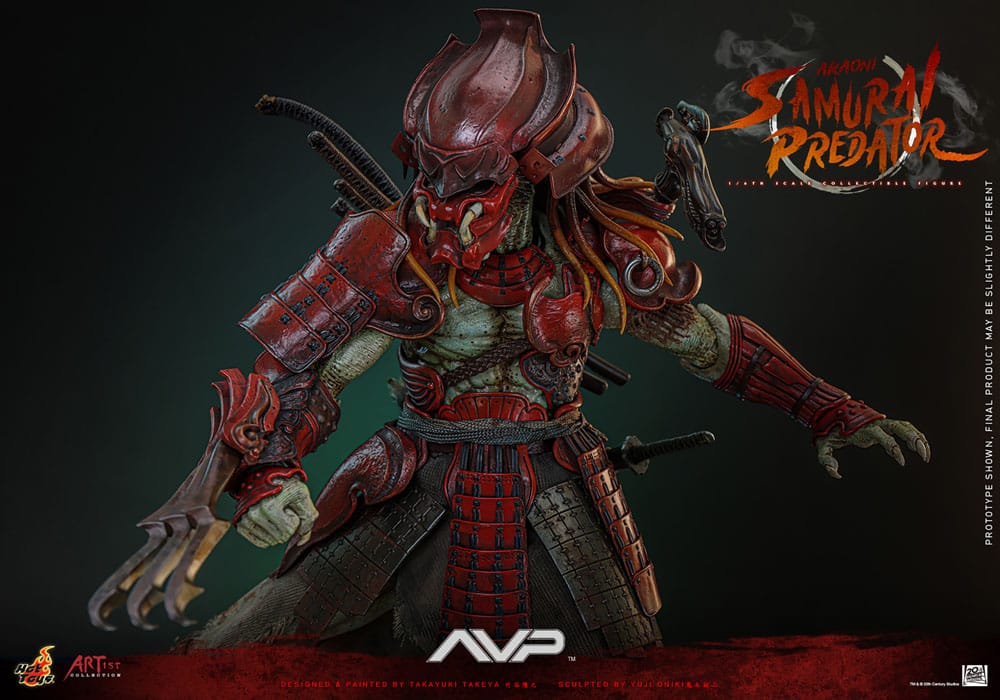 AKAONI SAMURAI PREDATOR - ALIEN VS. PREDATOR ARTIST COLLECTION HOT TOYS 1/6