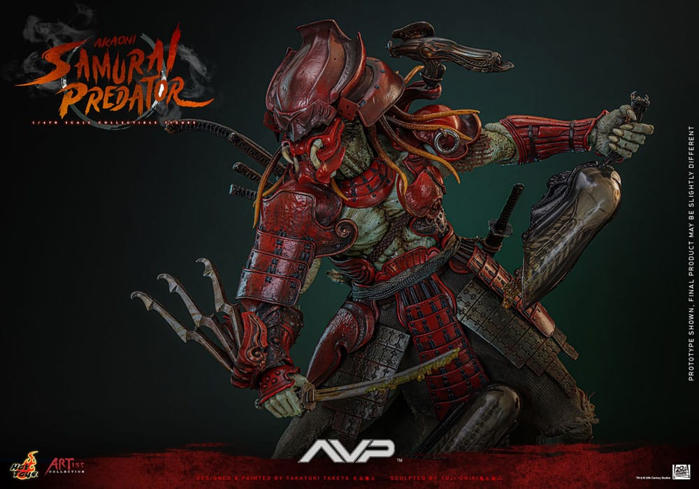AKAONI SAMURAI PREDATOR - ALIEN VS. PREDATOR ARTIST COLLECTION HOT TOYS 1/6