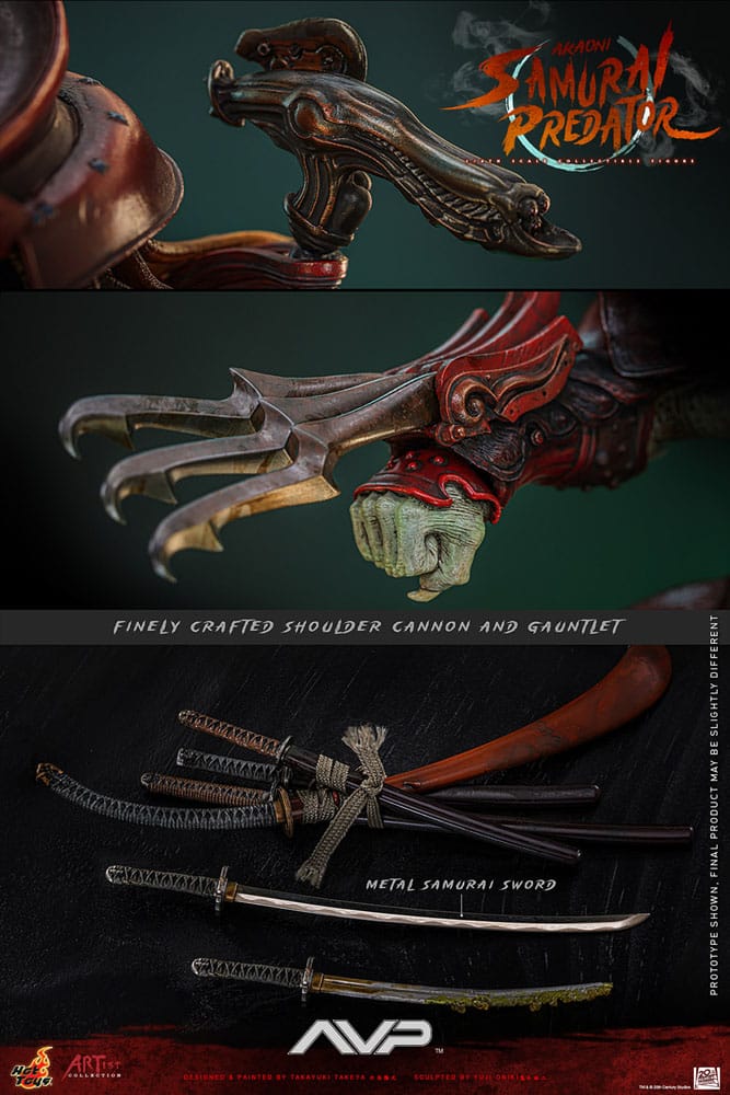 AKAONI SAMURAI PREDATOR - ALIEN VS. PREDATOR ARTIST COLLECTION HOT TOYS 1/6