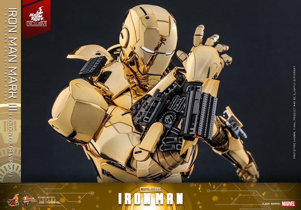 IIRON MAN MARK III GOLD COLOR VERSION – MOVIE MASTERPIECE DIECAST 1/6 (HOT TOYS – MARVEL EXCLUSIVE)