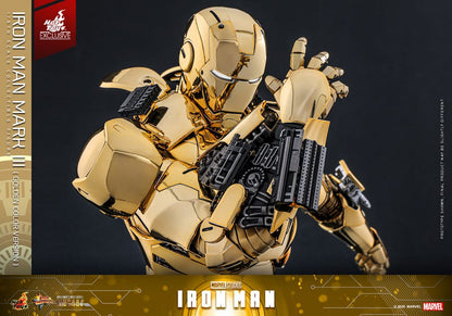 IIRON MAN MARK III GOLD COLOR VERSION – MOVIE MASTERPIECE DIECAST 1/6 (HOT TOYS – MARVEL EXCLUSIVE)