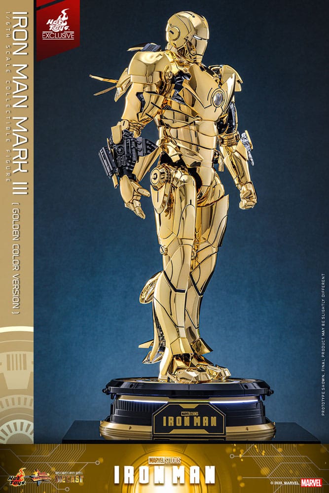 IIRON MAN MARK III GOLD COLOR VERSION – MOVIE MASTERPIECE DIECAST 1/6 (HOT TOYS – MARVEL EXCLUSIVE)