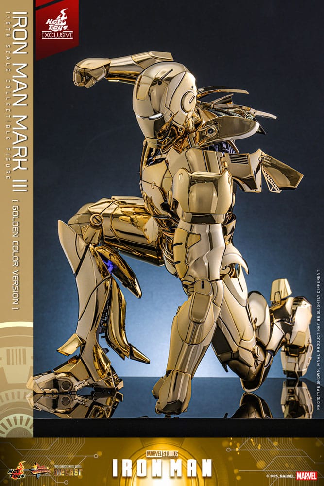 IIRON MAN MARK III GOLD COLOR VERSION – MOVIE MASTERPIECE DIECAST 1/6 (HOT TOYS – MARVEL EXCLUSIVE)