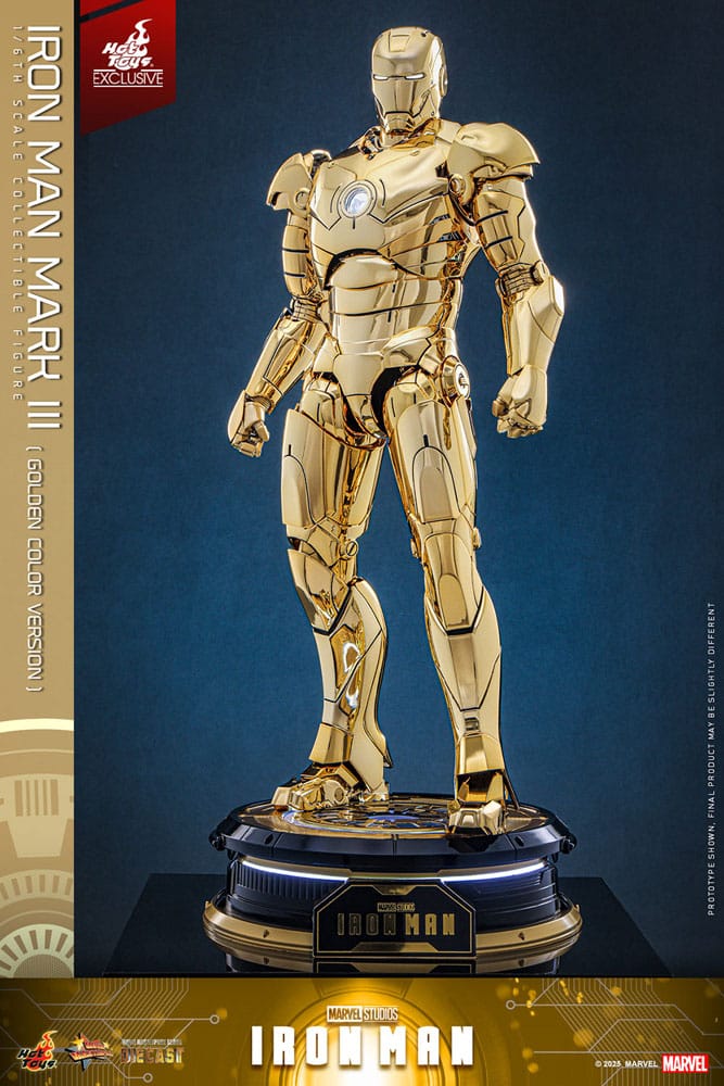 IIRON MAN MARK III GOLD COLOR VERSION – MOVIE MASTERPIECE DIECAST 1/6 (HOT TOYS – MARVEL EXCLUSIVE)