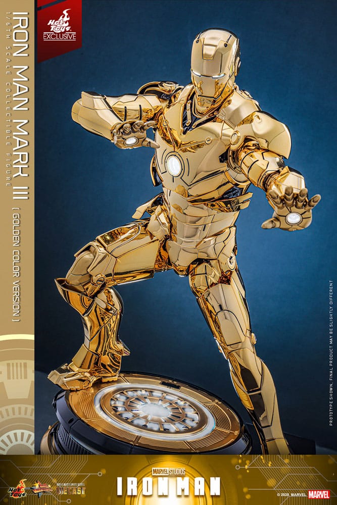 IIRON MAN MARK III GOLD COLOR VERSION – MOVIE MASTERPIECE DIECAST 1/6 (HOT TOYS – MARVEL EXCLUSIVE)