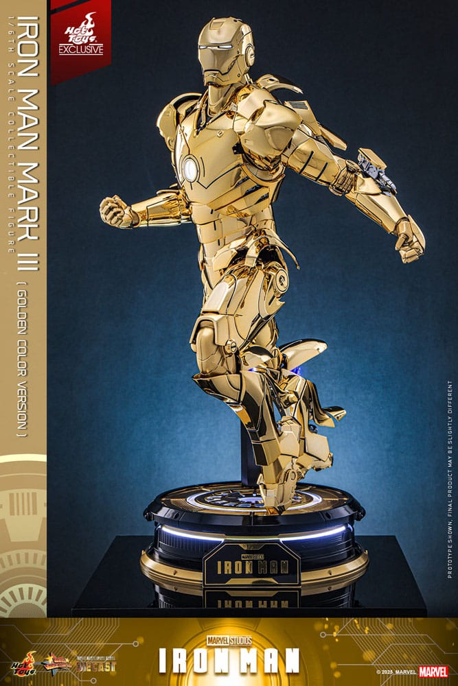 IIRON MAN MARK III GOLD COLOR VERSION – MOVIE MASTERPIECE DIECAST 1/6 (HOT TOYS – MARVEL EXCLUSIVE)