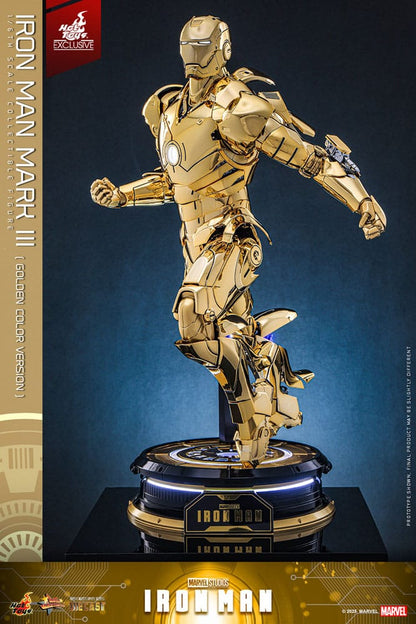 IIRON MAN MARK III GOLD COLOR VERSION – MOVIE MASTERPIECE DIECAST 1/6 (HOT TOYS – MARVEL EXCLUSIVE)