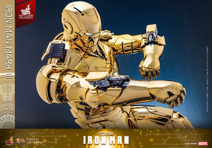 IIRON MAN MARK III GOLD COLOR VERSION – MOVIE MASTERPIECE DIECAST 1/6 (HOT TOYS – MARVEL EXCLUSIVE)