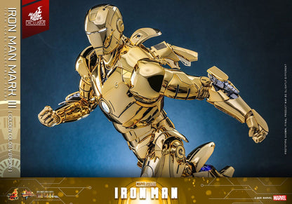 IIRON MAN MARK III GOLD COLOR VERSION – MOVIE MASTERPIECE DIECAST 1/6 (HOT TOYS – MARVEL EXCLUSIVE)