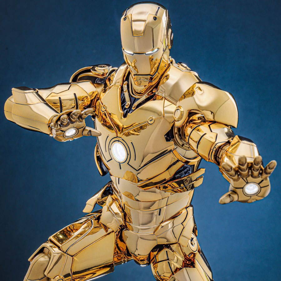IIRON MAN MARK III GOLD COLOR VERSION – MOVIE MASTERPIECE DIECAST 1/6 (HOT TOYS – MARVEL EXCLUSIVE)