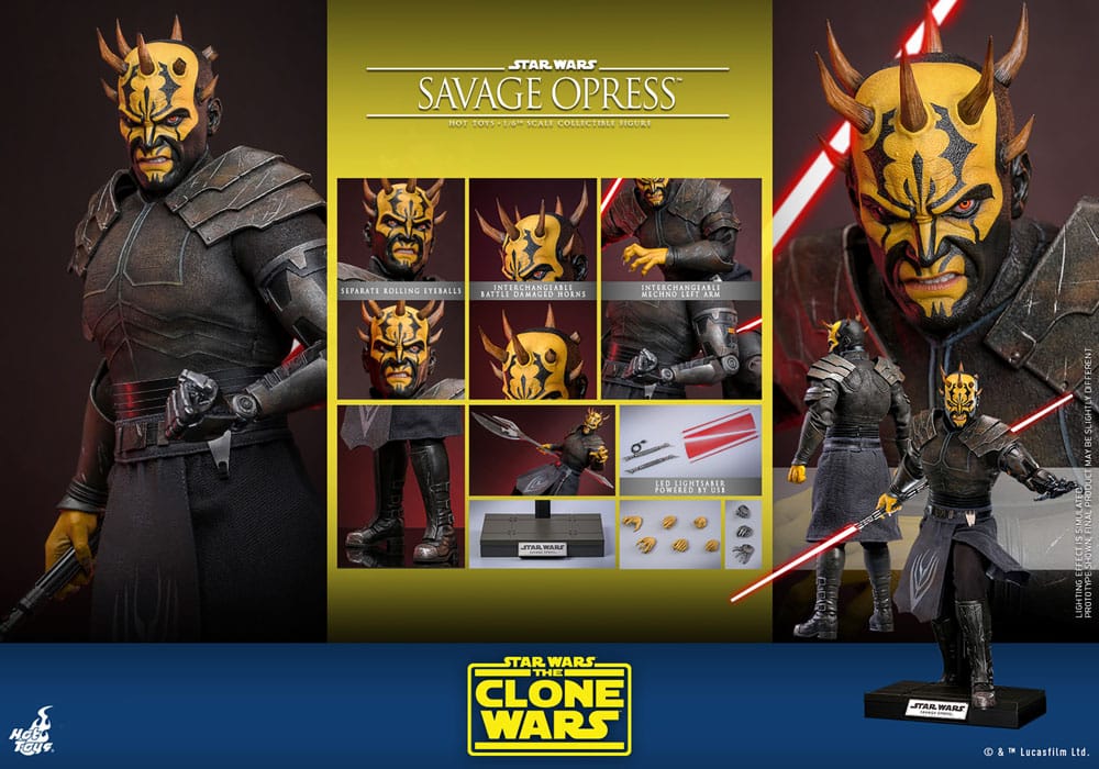 STAR WARS: THE CLONE WARS FIGURA 1/6 SAVAGE OPRESS 34 CM | HOT TOYS – SERIE THE CLONE WARS
