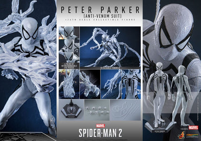 SPIDER-MAN 2 FIGURA 1/6 PETER PARKER ANTI-VENOM SUIT 30 CM | HOT TOYS – LÍNEA VIDEO GAME MASTERPIECE