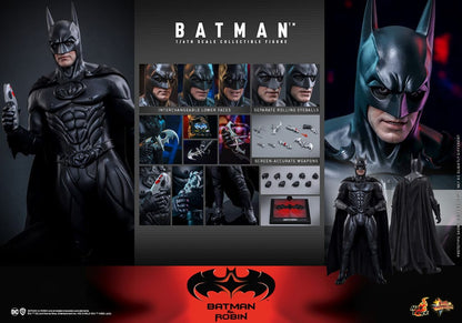 BATMAN - BATMAN Y ROBIN HOT TOYS FIGURA 1/6 MOVIE MASTERPIECE 30 CM