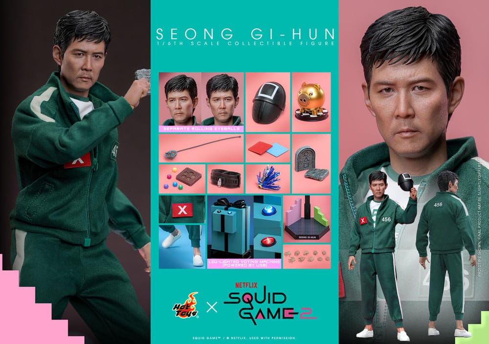 SEONG GI-HUN – SQUID GAME 2 – HOT TOYS 1/6 FIGURA ARTICULADA 30 CM