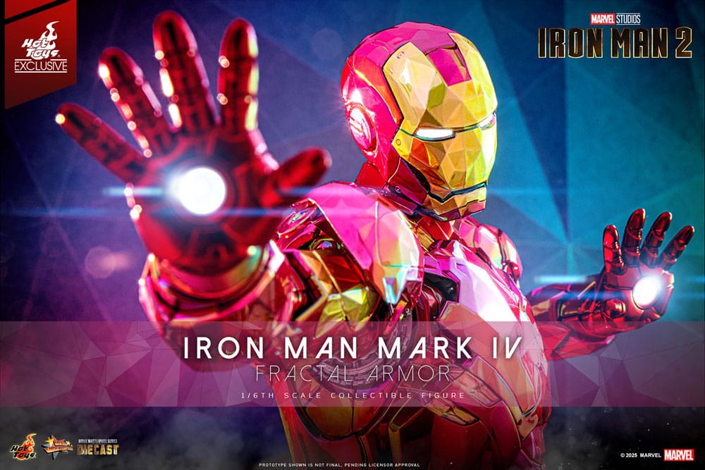 IRON MAN MARK IV FRACTAL ARMOR – MOVIE MASTERPIECE DIECAST 1/6 (HOT TOYS – MARVEL EXCLUSIVE)
