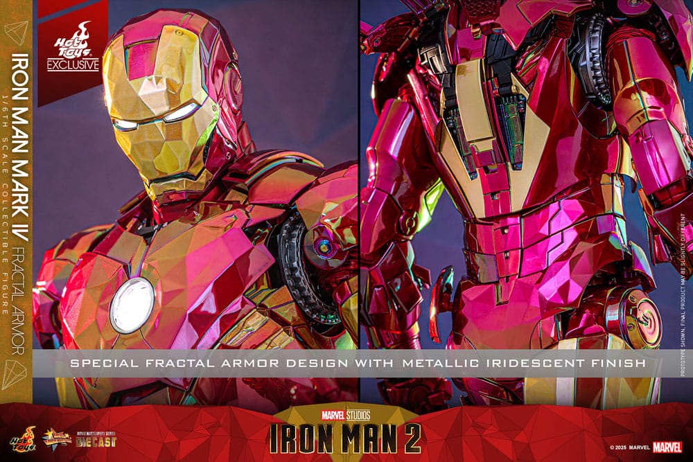 IRON MAN MARK IV FRACTAL ARMOR – MOVIE MASTERPIECE DIECAST 1/6 (HOT TOYS – MARVEL EXCLUSIVE)