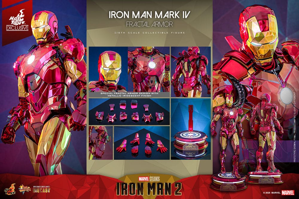 IRON MAN MARK IV FRACTAL ARMOR – MOVIE MASTERPIECE DIECAST 1/6 (HOT TOYS – MARVEL EXCLUSIVE)