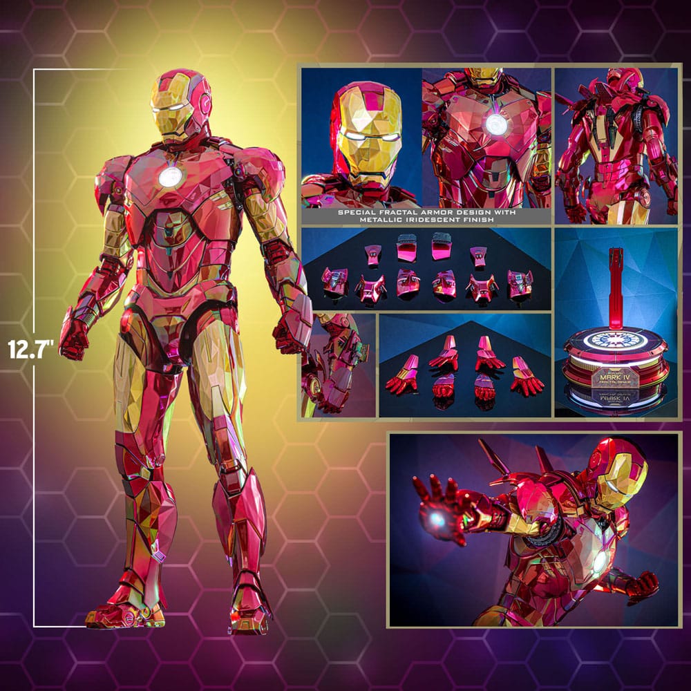 IRON MAN MARK IV FRACTAL ARMOR – MOVIE MASTERPIECE DIECAST 1/6 (HOT TOYS – MARVEL EXCLUSIVE)