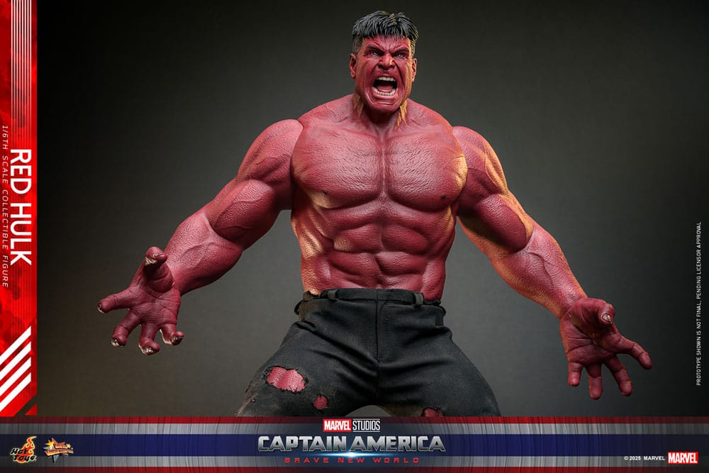 RED HULK – CAPTAIN AMERICA: BRAVE NEW WORLD 1/6 HOT TOYS MOVIE MASTERPIECE