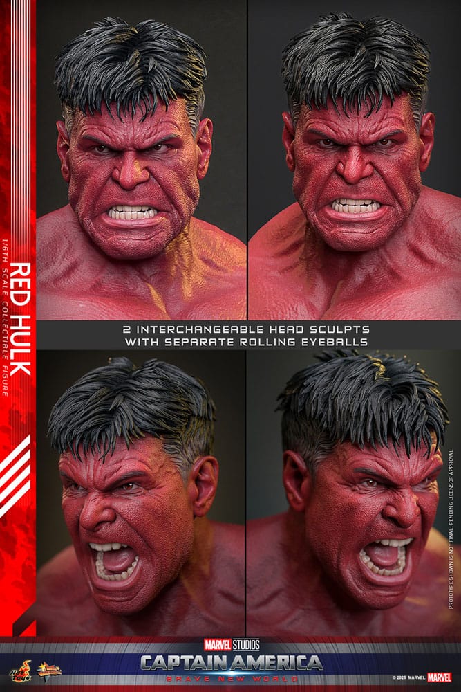 RED HULK – CAPTAIN AMERICA: BRAVE NEW WORLD 1/6 HOT TOYS MOVIE MASTERPIECE