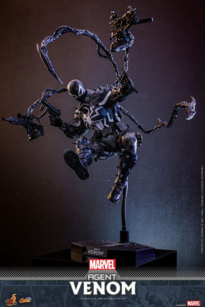AGENT VENOM FIGURA 1/6 MARVEL COMICS HOT TOYS 32 CM CON ACCESORIOS