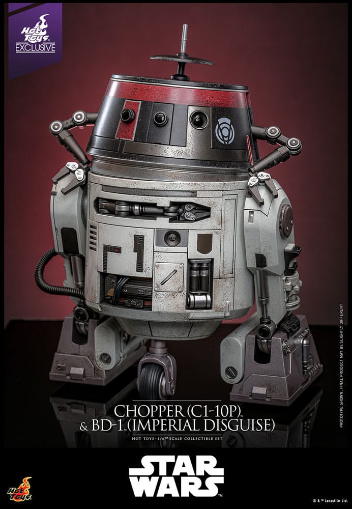 CHOPPER (C1-10P™) & BD-1™ IMPERIAL DISGUISE – FIGURE SET 1/6 (HOT TOYS – STAR WARS EXCLUSIVE)