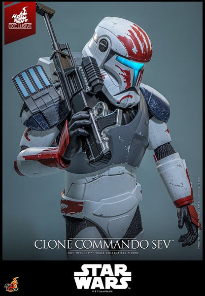 CLONE COMMANDO SEV FIGURA 1/6 STAR WARS THE CLONE WARS 30 CM HOT TOYS EXCLUSIVE