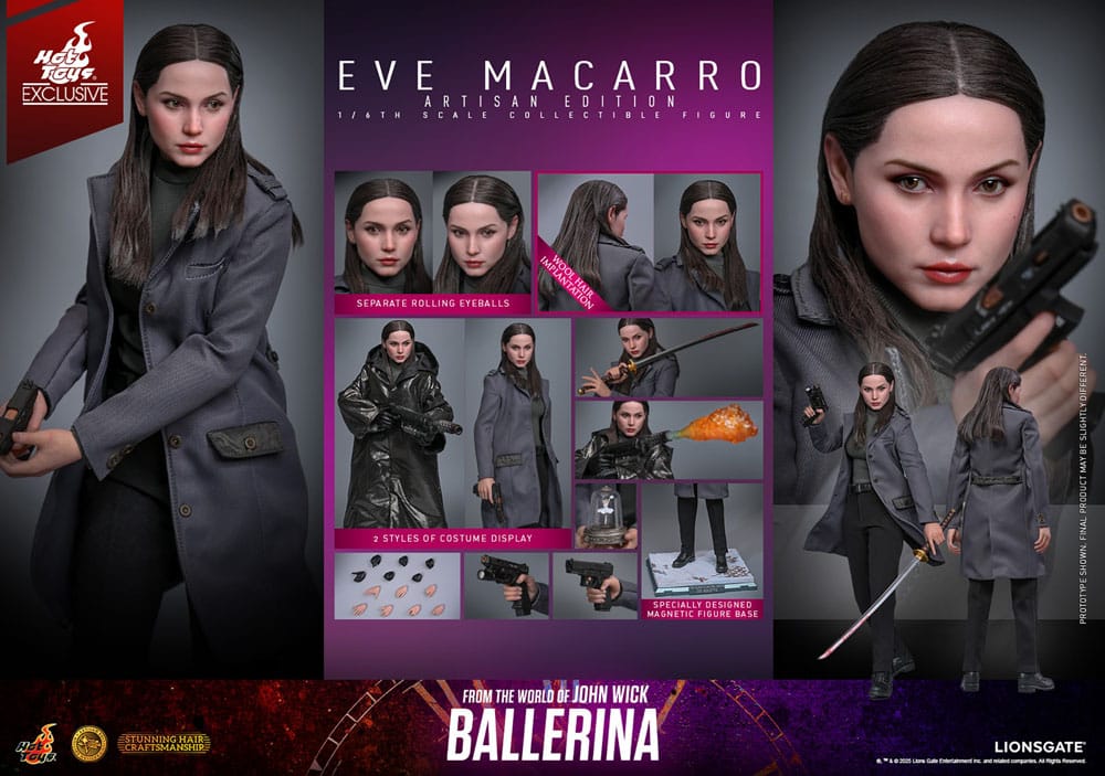 EVE MACARRO ARTISAN FIGURA 1/6 BALLERINA 28 CM HOT TOYS EXCLUSIVE