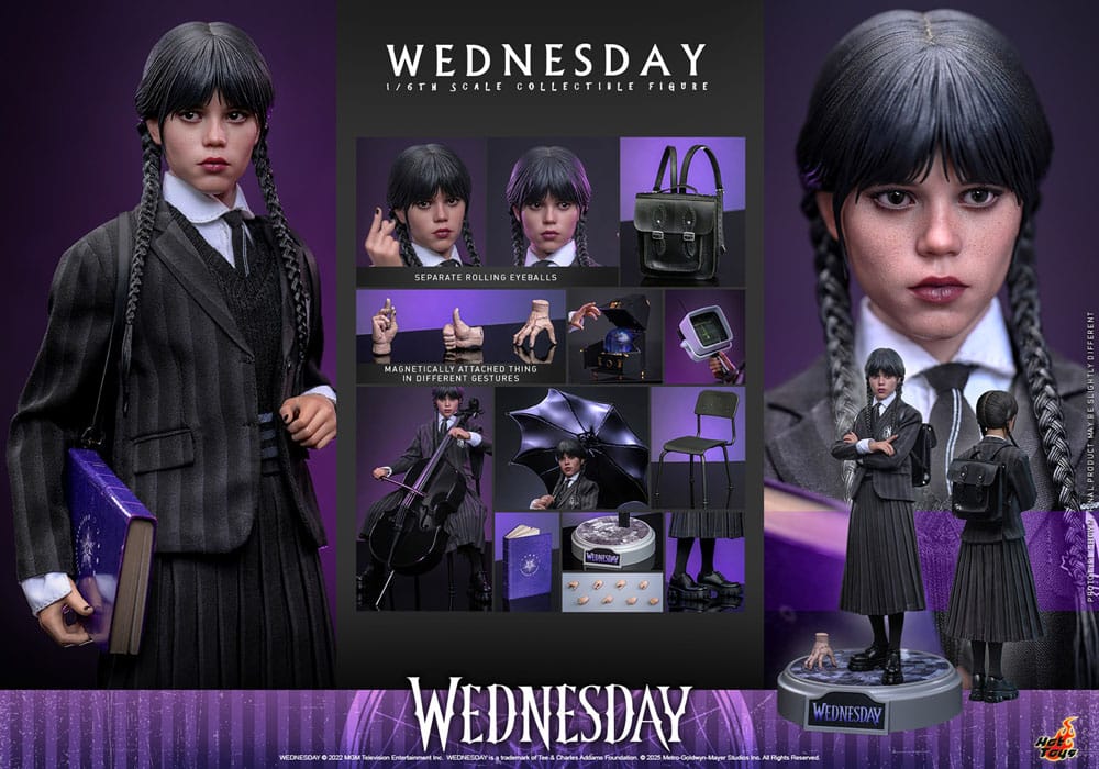 WEDNESDAY ADDAMS – WEDNESDAY SERIES 1/6 SCALE FIGURE 27 CM (HOT TOYS – COLLECTOR EDITION)