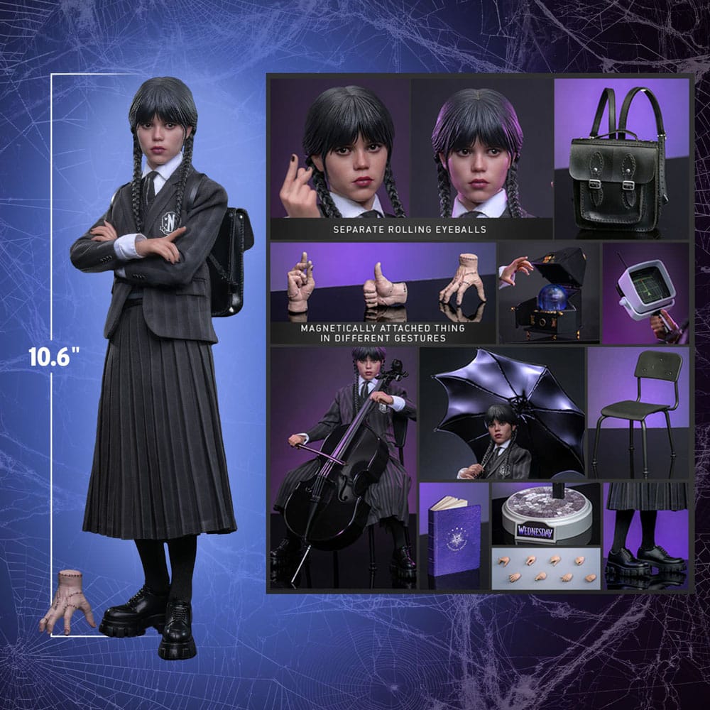 WEDNESDAY ADDAMS – WEDNESDAY SERIES 1/6 SCALE FIGURE 27 CM (HOT TOYS – COLLECTOR EDITION)