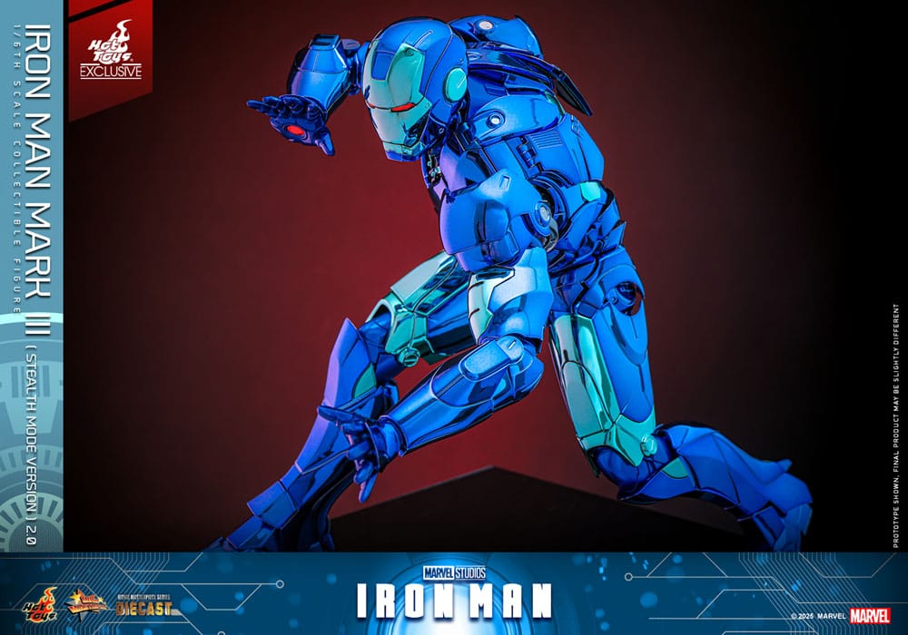 IRON MAN MARK III (STEALTH MODE VER.) 2.0 – MOVIE MASTERPIECE DIECAST 1/6 SCALE FIGURE 33 CM (HOT TOYS – EXCLUSIVE EDITION)