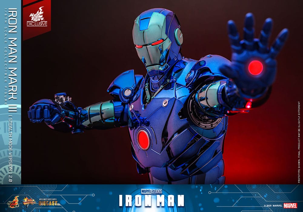IRON MAN MARK III (STEALTH MODE VER.) 2.0 – MOVIE MASTERPIECE DIECAST 1/6 SCALE FIGURE 33 CM (HOT TOYS – EXCLUSIVE EDITION)