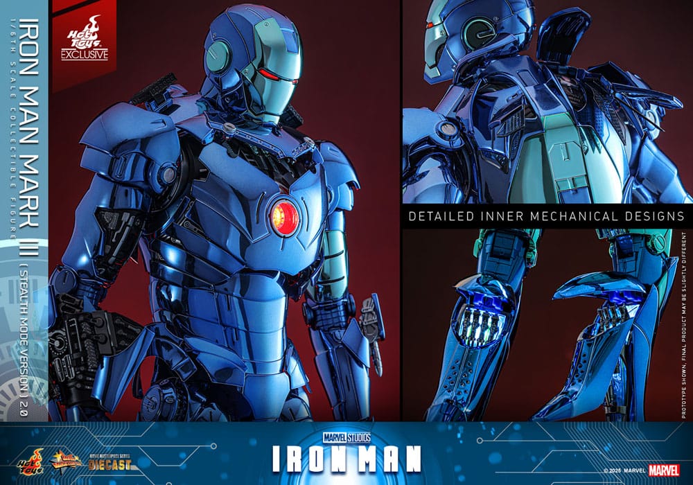 IRON MAN MARK III (STEALTH MODE VER.) 2.0 – MOVIE MASTERPIECE DIECAST 1/6 SCALE FIGURE 33 CM (HOT TOYS – EXCLUSIVE EDITION)